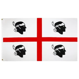 AZ FLAG - Sardinia Flag - 90 x 60 cm - Sardinia Flag 100% Polyester with Brass Eyelets - UV-Resistant - Vivid Colours - 50 g