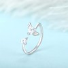 Starchenie Heart Ring Angelwing Rings 925 Sterling Silver Zirconia Ring