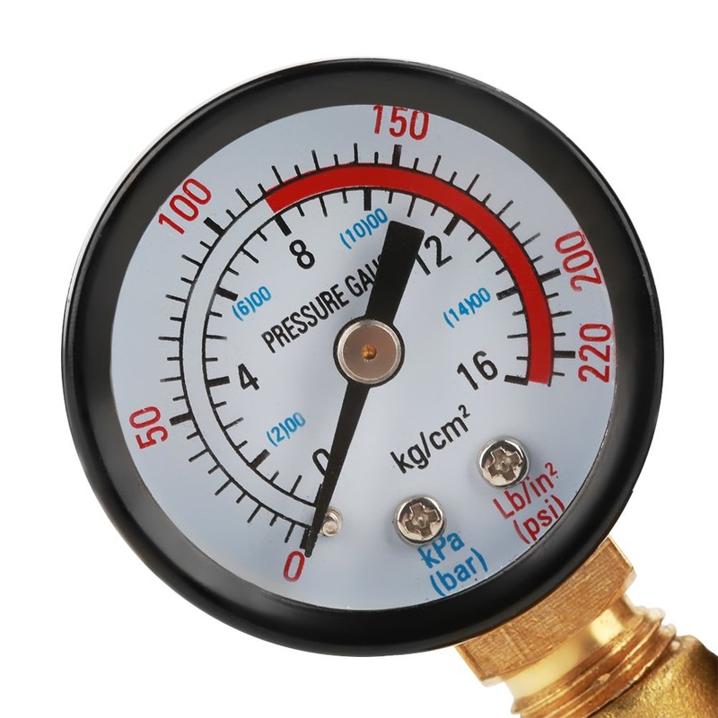 DN20 Brass Adjustable Water Pressure Reducing Valve with Pressure Gauge