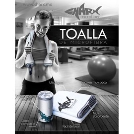 SHARX 2 Piezas de Toalla de Microfibra Deportiva Medida 40x80cm Ideales para el Gym (Lila)