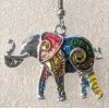 Elephant Multicolor Enamel Silver Alloy Hook Dangle Earrings Jewelry
