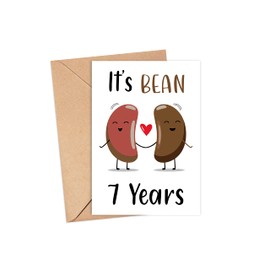 Arezzaa Greeting Card - 7 Years Anniversary - Funny Husband Wife Boyfriend Girlfriend - 5 x 7 inches