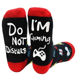 Engmoo Do Not Disturb I'm Gaming Socks,Funny Socks Boy Men Gifts Ideas Christmas Gifts for Men,TeenBoys,Him,Dad,Sons