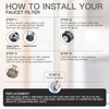 Kitchen and Bathroom Faucet Filter Kit - Includes 10 Adapters