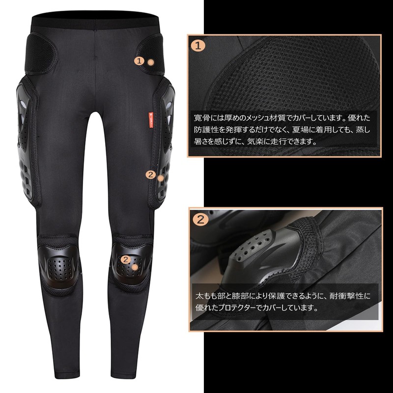 RENHE Men's Motorcycle Protector, Inner Protector, Summer Protection, Lower Body,