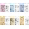 6 Sheets Clear Stamps for Card Making Supplies Set Include