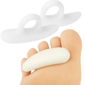 VIVEsole Hammer Toe Crest Cushion & Buttress Pad - Reduces Pressure from Calluses & Hammer Toes (Pair) - For Left & Right Feet - Toe Separator Corrector for Curled, Crooked, Curved, Overlapping Toes