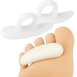VIVEsole Hammer Toe Crest Cushion & Buttress Pad - Reduces Pressure from Calluses & Hammer Toes (Pair) - For Left & Right Feet - Toe Separator Corrector for Curled, Crooked, Curved, Overlapping Toes