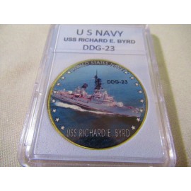 US NAVY - USS RICHARD E. BYRD (DDG-23) Challenge Coin