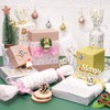 Larcenciel Christmas Tissue Paper for Wrapping Gifts, 120 Pcs Metallic