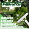 FZHZVVZPY 3 in 1 Window Cleaning Scraper, Window Squeegee with