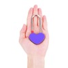 VeYocilk 50 PCS Love Lock Heart Padlock, Purple Single Heart