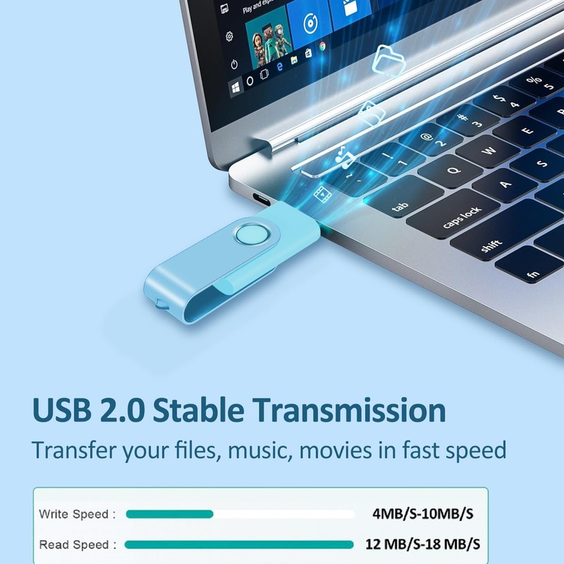 ABLAZE 4GB USB Flash Drive 5 Pack, USB 2.0 Thumb