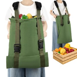 Elfzone Fruit Picking Bag - Fruit Picking Bag With Shoulder Pads,Vegetable Harvest Apples Berry Garden for Outdoor Orchard, Farm, Garden, Heavy Duty