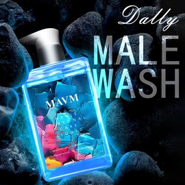 MAVM Men's Daily Intimate Wash with Blue Fragrance, pH Balanced Cleanser Outdoorfun Body Care, Pure Fresh, Zero Stress.:_260ml