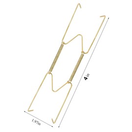 ieron 6Pcs Wall Plate Hanger Set, 4 Inches Dish Display Hangers Plates Spring Hook Holder Hanging Wire Wall Home Decoration Accessories