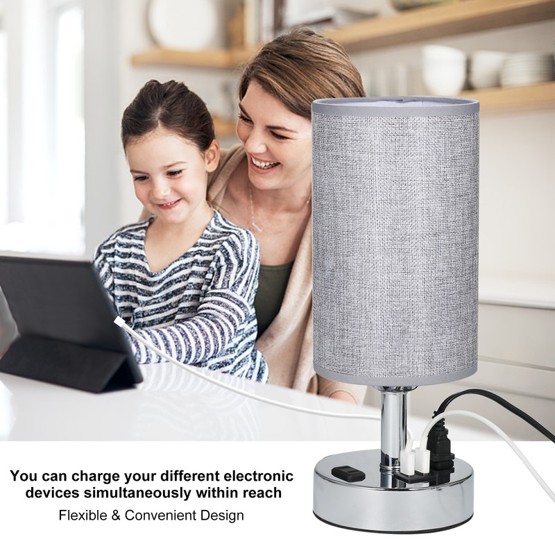 A C 220－240V Bedside Table Lamp Desk Light Nightstand Lamp