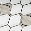 BT-PM7 White Glossy Diamond Shape Beveled 3D Porcelain Mosaic Tile