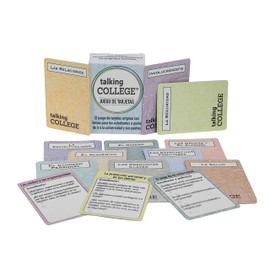 Talking College Conversation Card Deck - Educational, Health & Safety Cards w/Multiple Dialogue Prompts for académicos, autocuidado, relaciones y expectativas familiares - 110 Cards, Spanish Edition