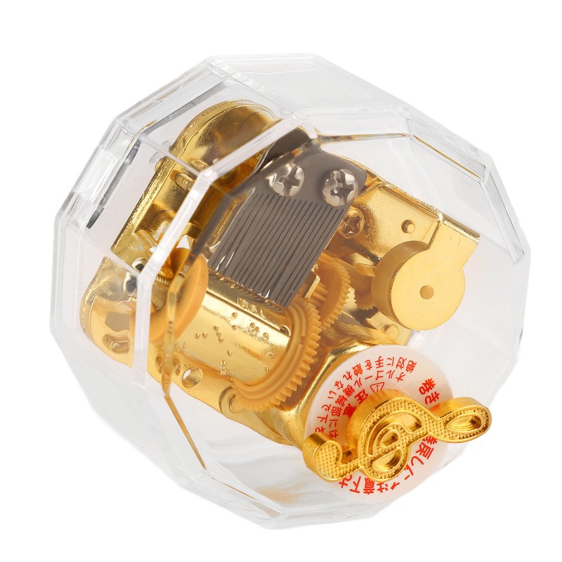 Acrylic Music Box Exquisite Beautiful DIY Clear Musical Box for