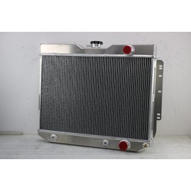 RadBuild CU281 3 Row Aluminum Radiator for 1959-1965 Chevy Bel Air/Impala/El Camino/Biscayne V8 Radiador Radiators 1960 1961 1962 1963 1964 59 60 61 62 63 64 65