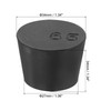 sourcing map Rubber Tapered Plug 27mm to 34mm Solid Test
