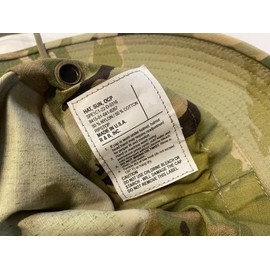 Military Boonie Hat, Tactical O.C.P. Multicam Camo Pattern, Wide Brim with Chin Strap (US, Numeric, 7 3/8, OCP Scorpion)