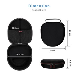 XANAD Headphones Case for Sony WH-CH720N / WH-CH710N / WH-CH700N Wireless Bluetooth Headphones with Noise Cancelling Over-Ear Headphone Case (Black)