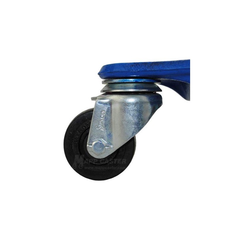 Tri Wheel Cup Dolly with 2-1/2" Hard Rubber Wheels -