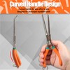 SPEEDWOX Long Reach Needle Nose Pliers 7 Inches with Teeth