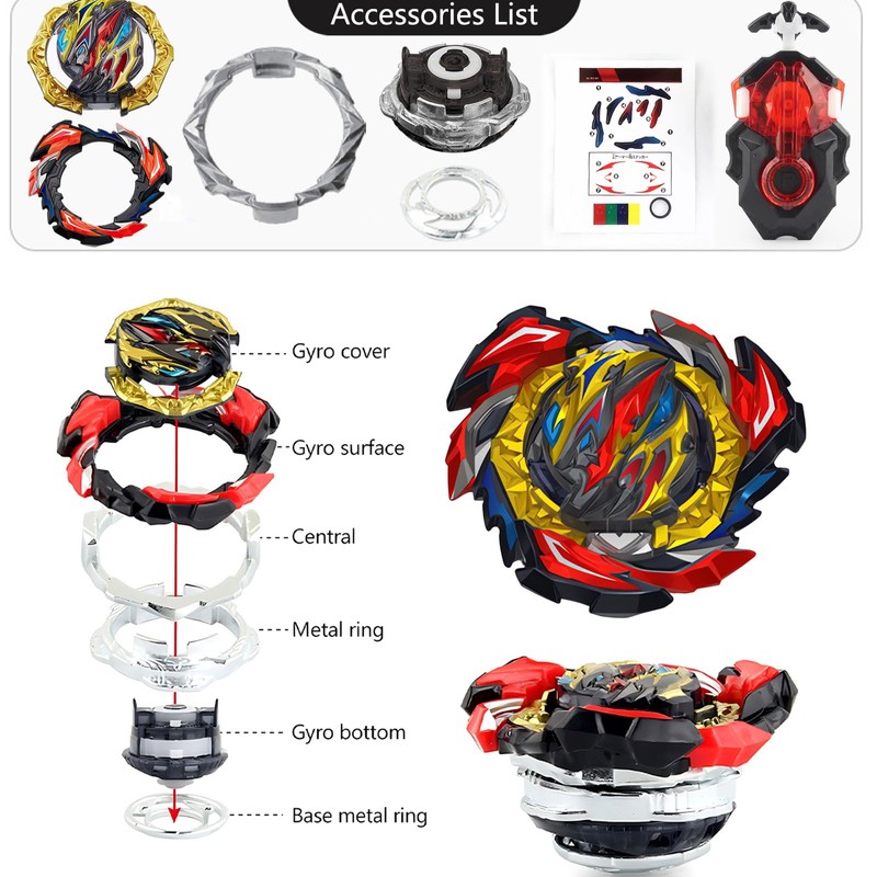 Desamvap Battling Tops Burst B-191 Dangerous Belial Bey Blade DB