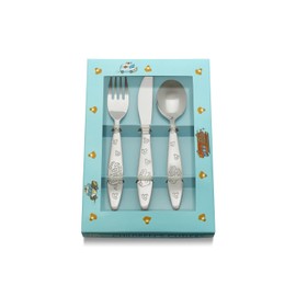 Zilverstad Children's Emergency Vehicles 3-Piece Cutlery Set, Stainless Steel, Silver, 19.5 x 14 x 2 cm