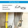 (10 Pieces) 25-27mm Wall Mount Hose Clamp Pipe Bracket 304