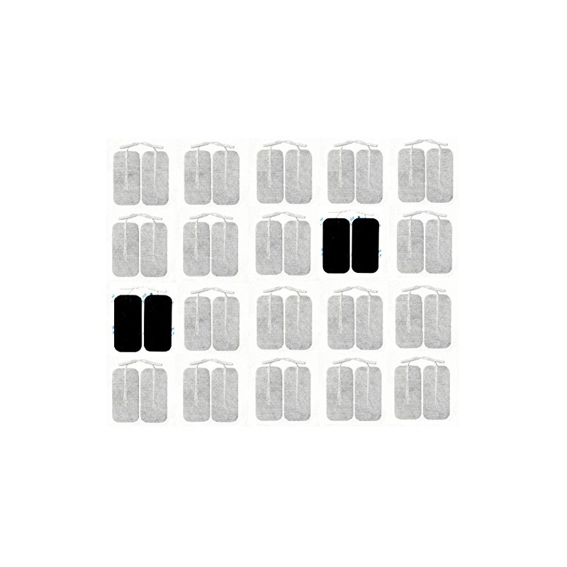 Acuzone Premium TENS Unit 40 PCS Electrodes 2"x4" Rectangular Electrode