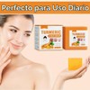 Bluemega Jabón de Cúrcuma en Pastilla Natural para Cara y
