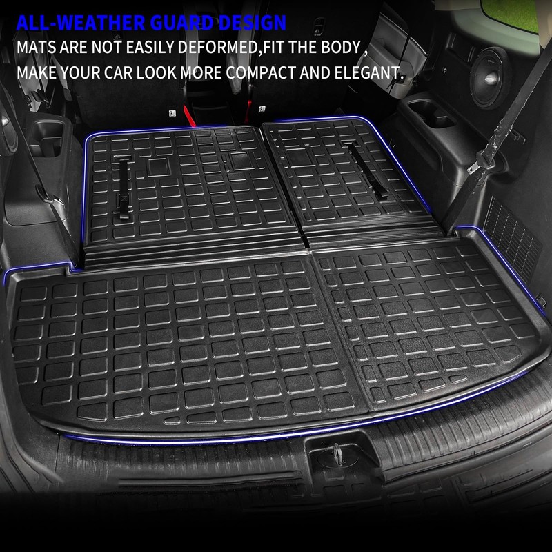 Rongtaod Cargo Mat Compatible with 2020-2025 Kia Telluride Cargo Liner