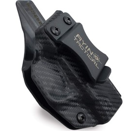 Concealed Carry IWB OWB Right-Handed Holster, Can Be Used Inside The Waistband or Outside The Waistband, Optics Cut, Positive Adjustable Retention, Made in USA (for S&W M&P 9/40 Shield/Shield M2.0)