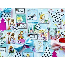 Unbranded Christmas Scrapbook Pictures Christmas Junk Journal  Paper, Ephemera 40 Items,#B