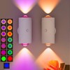 Rechargeable Motion Sensor Light Indoor, Magnetic RGB Wall Sconces 2