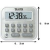 Tanita TD-375 WH Timer Magnetic Numeric Key, 100 Hour White