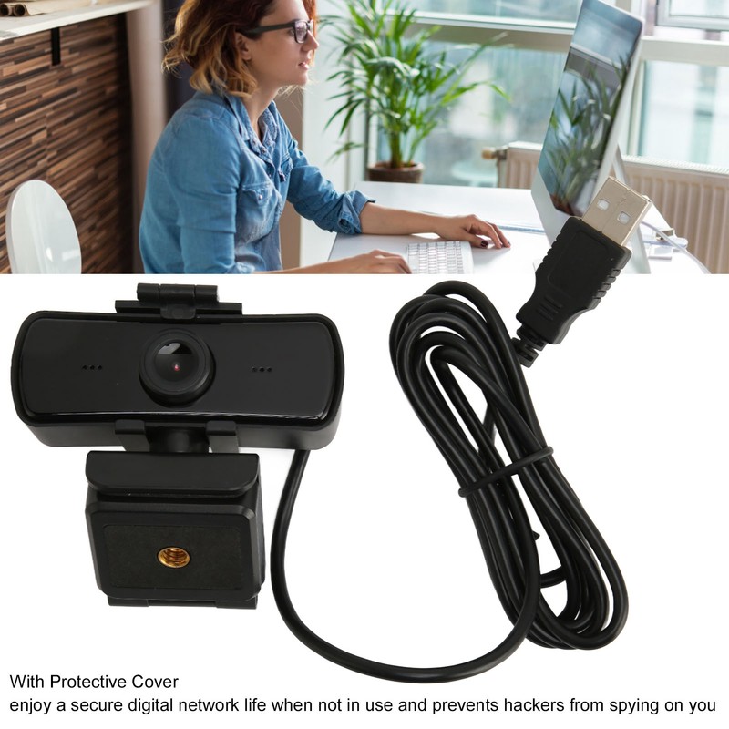 HD Webcam 1080P 110° View Streaming USB Computer Camera with