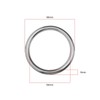 SG Store 4Pcs 304 Seamless Welding Stainless Steel Rings Heavy