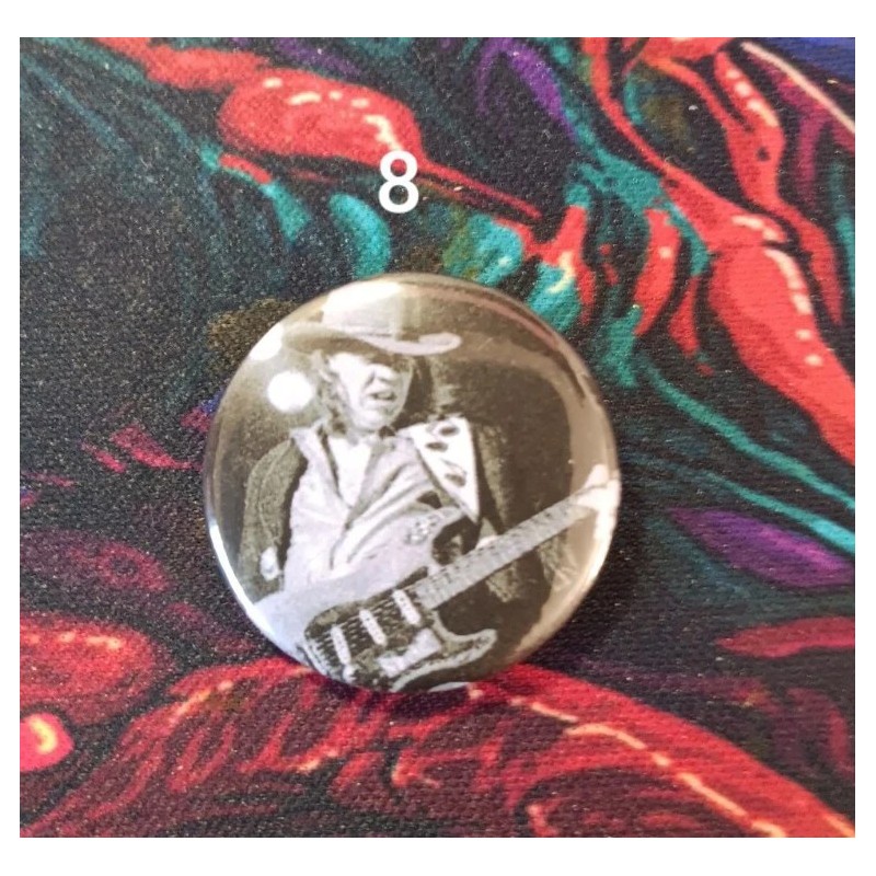 STEVIE RAY VAUGHAN 1" Buttons- Choose Your Button- Blues Rock