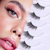 Half Lashes Lashes Natural Look Wispy 3/4 False Eyelashes Fluffy