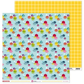 Anita and Su Mundo Collection in My Kitchen Scrapbooking Papers, Paper, Pots, 12 x 12 Inches