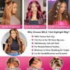 Bele Highlight Lace Front Wigs Human Hair 24 inch 180