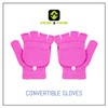 PEAK 2 PEAK Girls Pink Earmuff and Convertible Fingerless Gloves