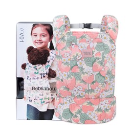 Bebamour Mini Baby Carrier, Cotton Baby Carrier, 2-Way Doll Parts, Pretend Play, Birthday Gift (Strawberry)