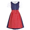 Isar-Trachten Girls' Children’s Dirndl with Blouse Navy, Blue (Navy Blue)