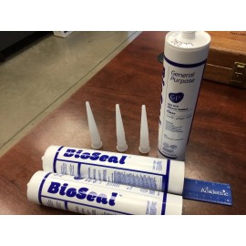 Zered 3 Tubes BioSeal RTV Silicone Caulk Sealant General Purpose 1 Tube 10.1oz - CLEAR